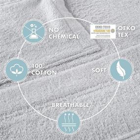 img 1 attached to 🚿 Premium Turkish Cotton Bathrobe for Women - XS to XL Sizes - Chemical-Free, Hooded, with 2 Pockets, Belt - Soft and Absorbent