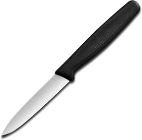 img 1 attached to 🔪 Чёрный нож Victorinox с прямым лезвием длиной 3,25 дюйма и острым концом