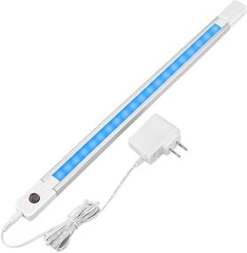 img 4 attached to 🌈 LUXSWAY 18-Inch Plug-In Color Changing LED Bar Light - Remote Control, Super Bright Under Cabinet Lighting, Multicolor RGB Strip Light for Under Counter, Desk, Cupboard, Room