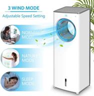 🌬️ evaporative air cooler-3-in-1: portable air-cooling fan, instant cool & humidify with 3 speeds, no noise tower fan - perfect for large room office! logo