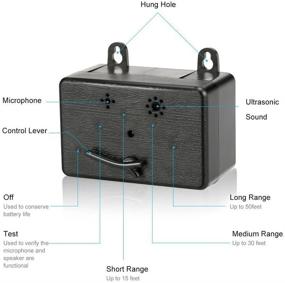 img 1 attached to 🚫 Outdoor Barking Deterrent Control - Sonic Dog Bark Control Devices (Black)