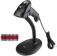 netumscan usb 1d handheld barcode scanner with stand - wired ccd bar code reader ideal for sensing, point of sale (pos) systems, stores, supermarkets, and warehouses logo