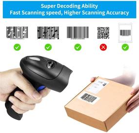 img 3 attached to NetumScan USB 1D Handheld Barcode Scanner with Stand - Wired CCD Bar Code Reader Ideal for Sensing, Point of Sale (POS) Systems, Stores, Supermarkets, and Warehouses