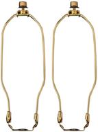 🏢 royal designs 10-inch heavy duty harp set - polished brown base - lamp shade holder - pack of 2 logo