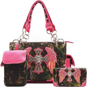 img 4 attached to Camouflage Western Concealed Handbag Shoulder Women's Handbags & Wallets