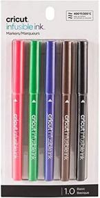 img 4 attached to 🖍️ Cricut Infusible Ink Markers, Basic Medium-Point Markers (1.0), 5 count: Vibrant and Permanent Colors for Precise DIY Ink Heat Transfers