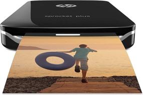 img 4 attached to HP Sprocket Plus Instant Photo Printer (Black) - Prints 2.3x3.4” Zink Sticky Back Pictures from Smartphone &amp; Social Media