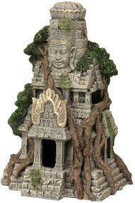 img 1 attached to 🏯 Enhancing Your Aquarium Aesthetics with Blue Ribbon EE-5657 Cambodian Temple Ruins Exotic Environments Aquarium Ornament in Beautiful Brown