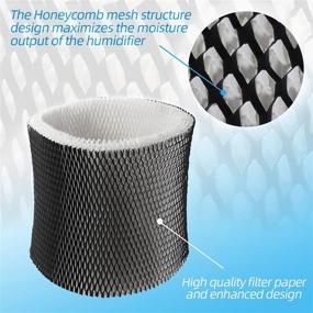 img 1 attached to ANTOBLE HWF65 Humidifier Filter Wick Replacements for Holmes 🌬️ HWF65PDQ-U - 2 Pack, Compatible with Part # HWF65CS Filter C