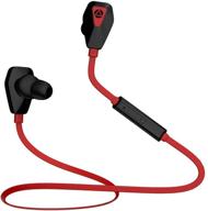 trond bluetooth v4.1 wireless sports headphones, sweatproof running gym stereo earbuds with built-in mic/apt-x for iphone 5s, 6, 6s plus, galaxy s6, s5, and android phones - red logo