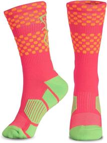 img 3 attached to 🧦 Multicolored ChalkTalk SPORTS Girls Lacrosse Athletic Mid-Calf Woven Socks