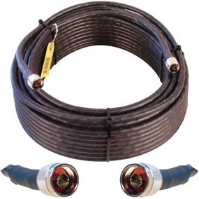 img 1 attached to 🔌 100ft High-Performance Wilson Electronics WILSON-400 Low-Loss Coax Cable in Black (N-Male to N-Male)
