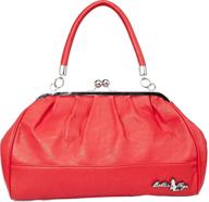bold and spacious: sourpuss teaserama large red purse for a fashionable statement logo