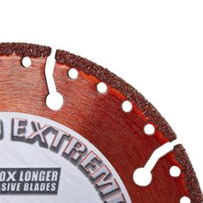 img 1 attached to Delta Diamond Extreme 4-1/2-Inch Metal Cutting Diamond Blade: The Ultimate All-Purpose Heavy Duty Grinding & Cut Off Wheel for Rebar, Sheet Metal, Angle Iron & Stainless Steel