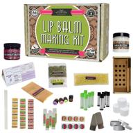 🌱 diy lip balm kit with filling tray - make homemade, natural & organic balms | 73-piece set including tubes, beeswax pouch, essential oils, labels & more logo