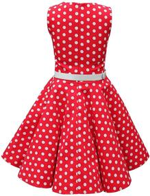 img 3 attached to 👗 Timeless Charm: BlackButterfly Audrey Vintage Polka Girls' Clothing and Dresses