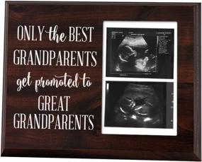 img 3 attached to 🏼 Grandparents' Joy: Elegant Signs Gift for Promoted Grandparents – Ultrasound Picture Frame for Great Grandpa