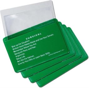 img 4 attached to 5col Survival Supply's Pack of 4 Credit Card Sized Pocket Magnifier & Firestarter with Fresnel Lens