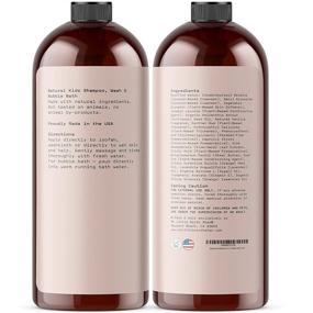 img 3 attached to 🧴 USA-Made 3-in-1 Kids Shampoo, Body Wash & Bubble Bath - Gentle & Nourishing Soap for Kids & Babies - Calming Orange Vanilla Scent - Paraben & Sulfate Free - 2x16oz