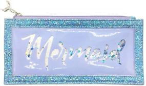 img 2 attached to Bewaltz Floating Glitter Holographic Pencil Pouch: Mermaid-themed Zippered Pencil Case for Students in Middle & High School