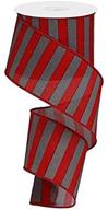 striped wired ribbon inch yards logo