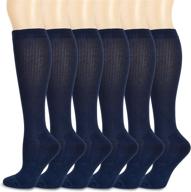 high-performance athlemo cotton compression socks – boost circulation for men & women 8-15mmhg knee high socks logo