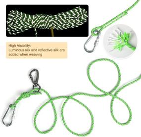 img 2 attached to 🐶 NTR Dog Tie Out Cable: Heavy Duty Overhead Trolley System for Camping, 50ft/70ft/100ft - Maximum Safety and Fun for Dogs up to 350lbs!