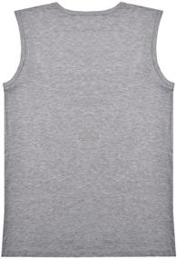 img 2 attached to JISEN Sleeveless Elastic Cotton T Shirt Men's Clothing