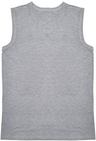 img 3 attached to JISEN Sleeveless Elastic Cotton T Shirt Men's Clothing