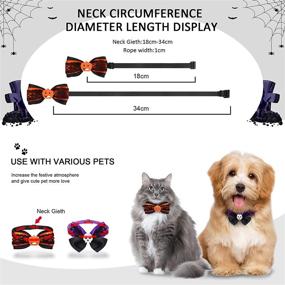 img 3 attached to Halloween Cat Collars Breakaway Bowtie