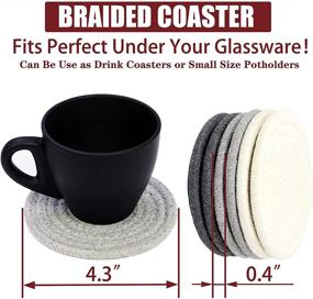 img 1 attached to Casaphoria Heat Resistant Coasters with Enhanced Protection and Absorbency