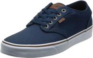 👟 vans vtuy187 atwood canvas skate men's shoes: stylish fashion sneakers for skating logo