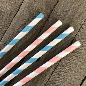 img 3 attached to Paper Straws Stripe Gender Outside