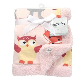 img 3 attached to Lambs Ivy Woodland Animals Blanket