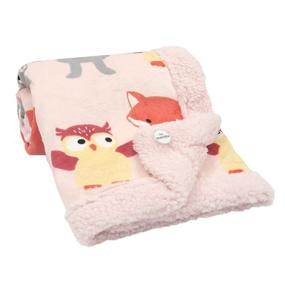 img 4 attached to Lambs Ivy Woodland Animals Blanket