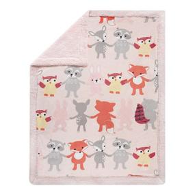 img 2 attached to Lambs Ivy Woodland Animals Blanket