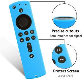 img 2 attached to 🔦 Glow in The Dark Firestick Remote Case | Compatible with Amazon Fire Stick | Firestick Cover for Fire TV 4K Stick | Glow Blue