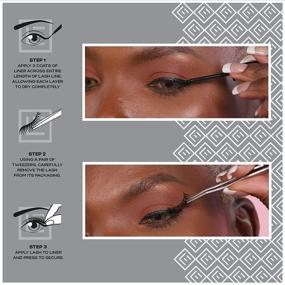 img 1 attached to Enhance Your Look with Eylure Fiber Pro Magnetic Natural Fibre Lashes - Fluttery Light No. 007