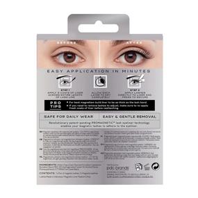 img 3 attached to Enhance Your Look with Eylure Fiber Pro Magnetic Natural Fibre Lashes - Fluttery Light No. 007