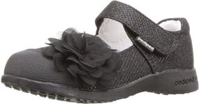 img 4 attached to 👟 Детская обувь pediped Flex Estella Mary Jane Flat - унисекс- для улучшенного комфорта и стиля