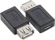 💻 10-пак usb 2.0 a female к usb micro female адаптер конвертер - качественные сгонкиpremium quality couplers логотип