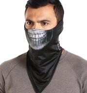 🧣 men's winter balaclava ski mask - half face mouth cover for cold weather motorcycle riding, snowboarding, skiing, running logo