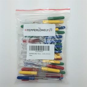 img 1 attached to 🧵 PEPPERLONELY Brand 30PC Mixed Color Craft Sewing Seam Stitch Ripper - Quick Unpick Tool - 87x11mm (3-3/8 x 3/8 Inch)