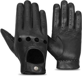 img 4 attached to Driving Friendly Anti Slip Perforated Breathable Men's Accessories