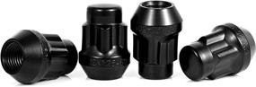 img 2 attached to 🔒 High-Quality 51 Black M12x1.25 Wheel Lock Lug Nuts Set with 60 Degree Conical Seat and Lug Nut Key - 4+1 Package