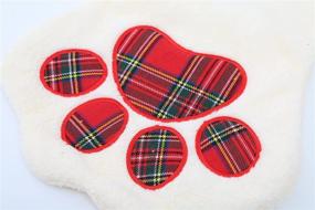 img 2 attached to 🎄 LO LORD LO Christmas Stocking for Pets - Personalized Large Paw Stocking for Dogs and Cats