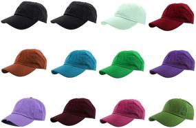 img 1 attached to 🧢 Lot of 12 Gelante Baseball Caps - Wholesale Plain Blank Adjustable Size, 100% Cotton