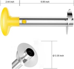 img 1 attached to 🍍 Pineapple Peeler & Corer Tool: SameTech Stainless Steel Remover Slicer for Home & Kitchen with Sharp Blade - Effortlessly Obtain Diced Fruit Rings