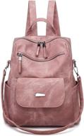 🎒 qyoubi women's fashion backpack purse - anti-theft girls shopping daypack for travel, casual convertible multipurpose bag logo