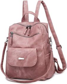 img 3 attached to 🎒 Qyoubi Women's Fashion Backpack Purse - Anti-theft Girls Shopping Daypack for Travel, Casual Convertible Multipurpose Bag